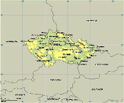 Карта Чехии