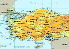 Карта Турции